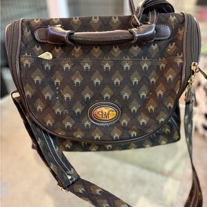 Vintage Diane Von Furstenberg Carry On Weekender Travel Bag